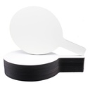 Flipside® Oval Dry Erase Answer Paddles,7" x 12" x 1/4", Class Pack of 12 