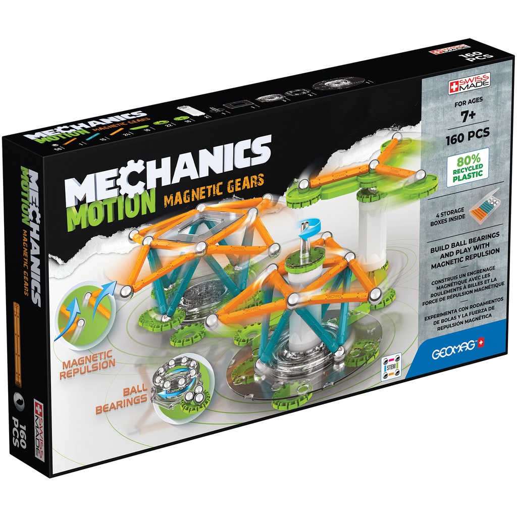 Mechanics Magnetic Gears Recycled 160 Pieces