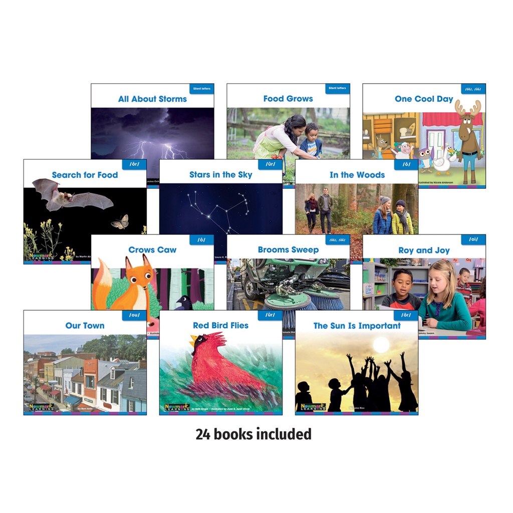 Newmark Learning® Decodable Readers Gr. 2 — Diphthongs & Complex Vowels, 24 Books