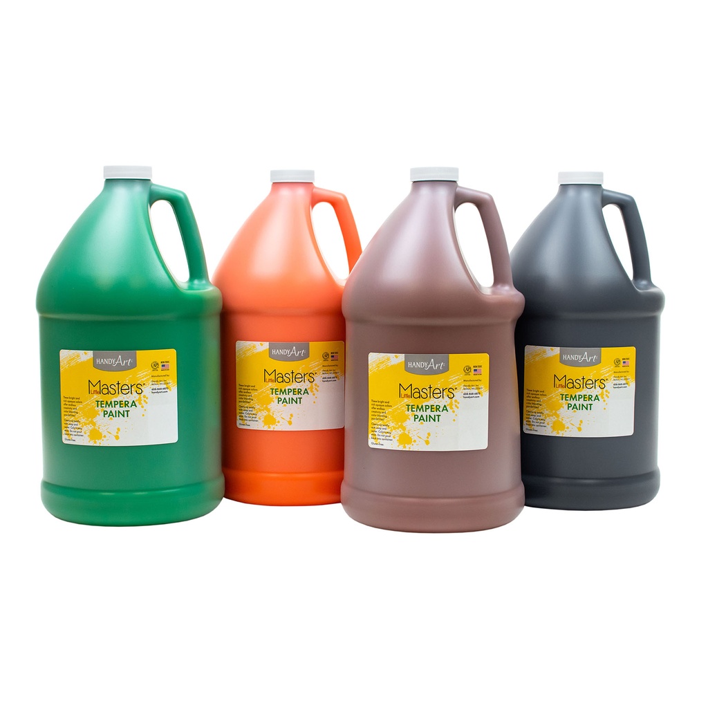 Little Masters® 4 Gallon Tempera Paint Kit  OR GR BR BL