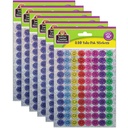Multi Color Mini Happy Face Sparkle Stickers Valu-Pak 2,640ct