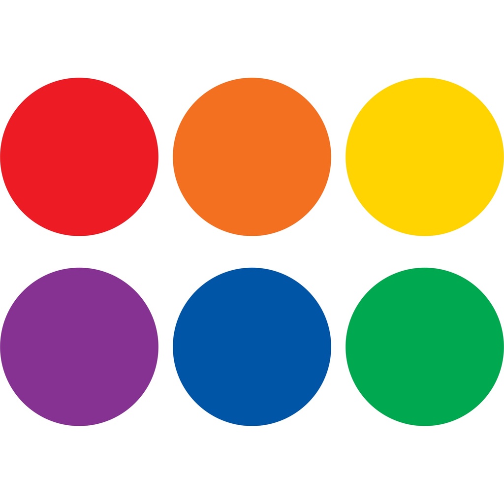 Spot On® 4" Dry-Erase Desktop Writing Spots Colorful Circles Pack of 12