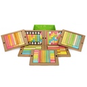 Tints Magnetic Wooden Blocks 240-Piece Classroom Kit