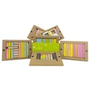 Classroom Magnetic Wooden Block Kit, 130 Pieces | K12001SJG TEG