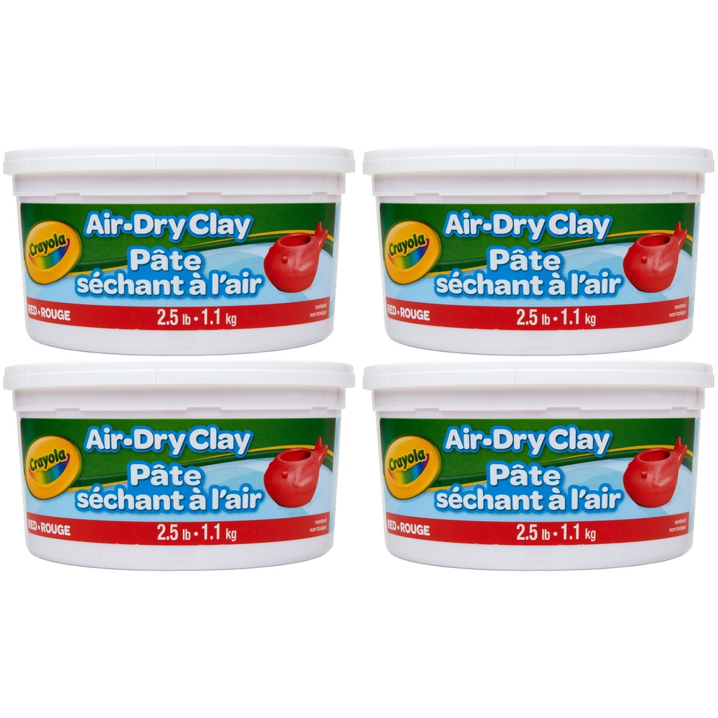 Crayola Air-Dry Clay 2.5 lbs Buckets 4ct