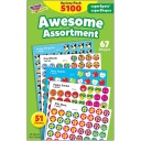 Trend® Awesome Assortment superSpots® & superShapes Stickers Variety Pack — 5,100 Stickers