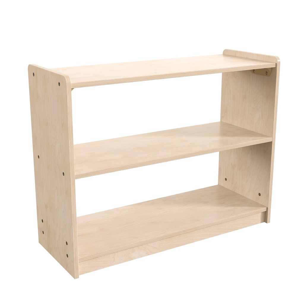 Wooden 2 Shelf Open Storage Unit