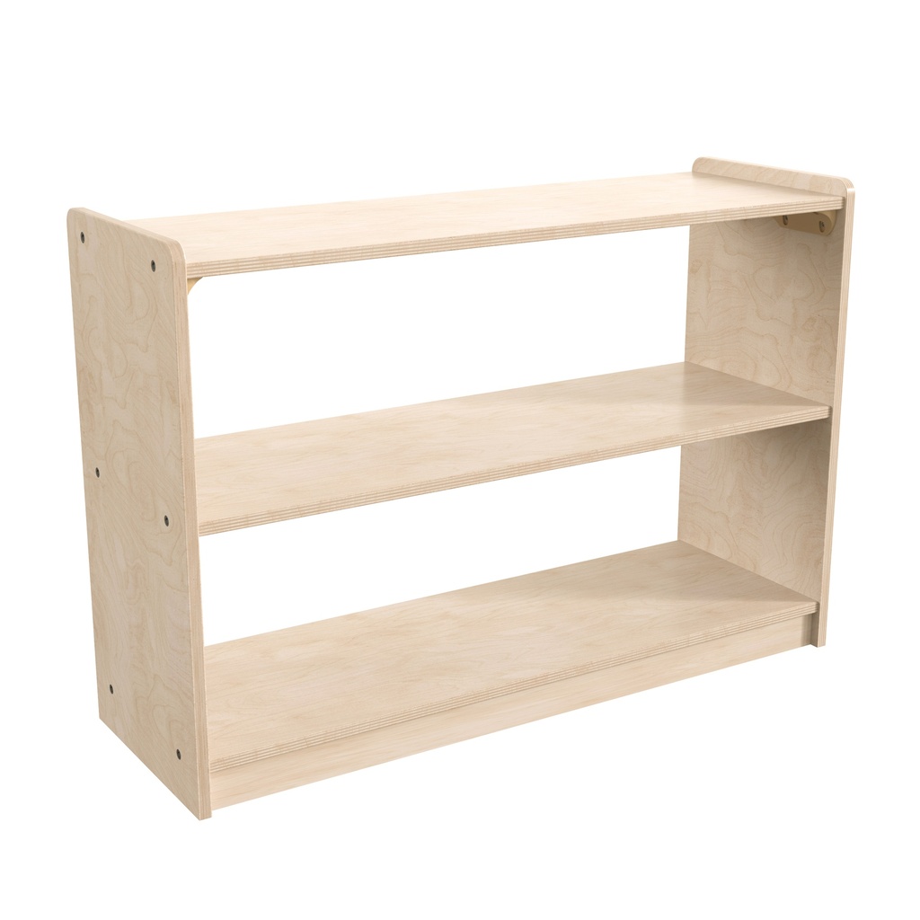 Wooden Extra Wide 2 Shelf Open Storage Unit