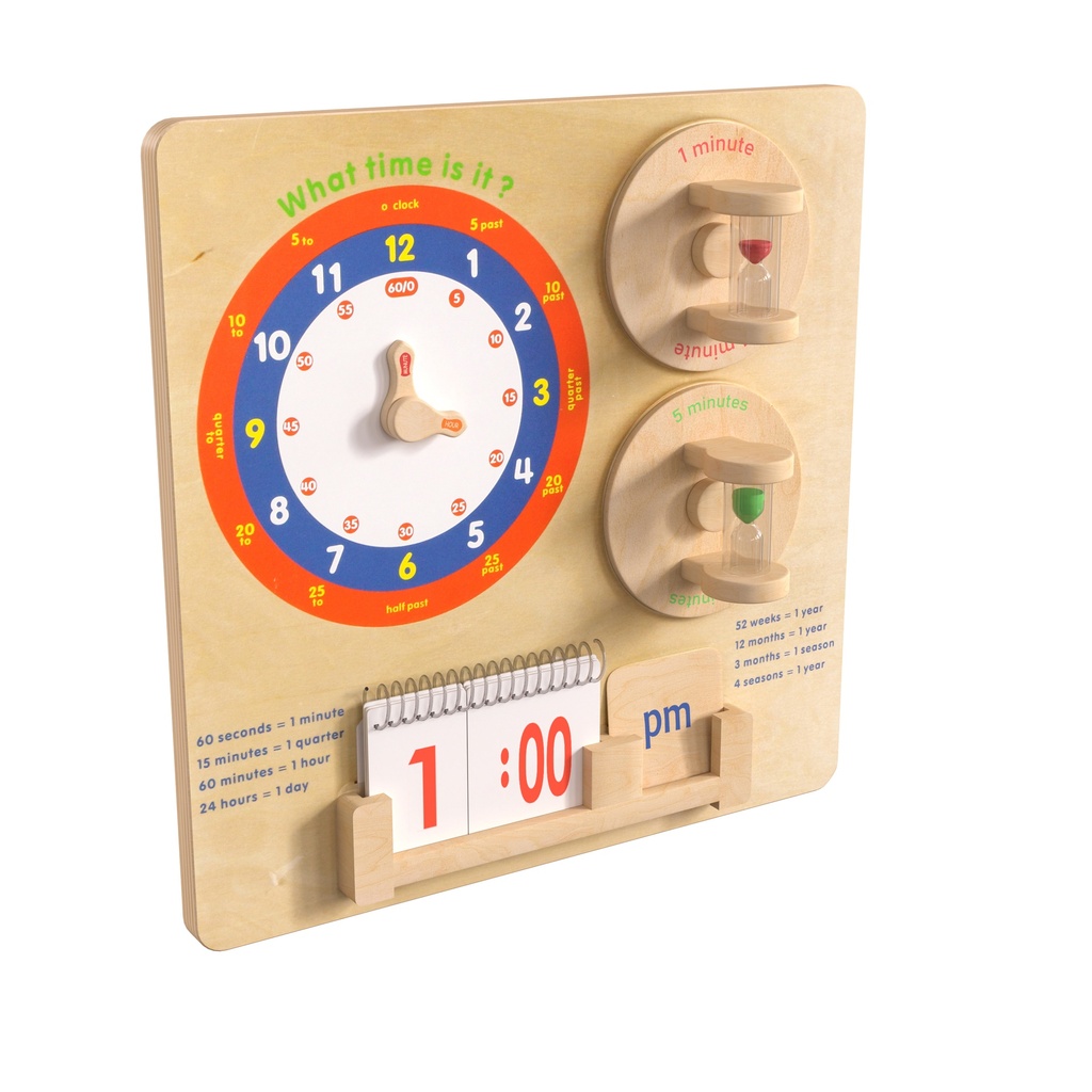 Telling Time Activity Board Accessory Panel