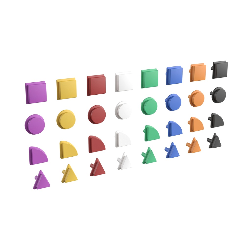 Multicolor 256 Shapes for Peg System Activity Board Accessory Panel