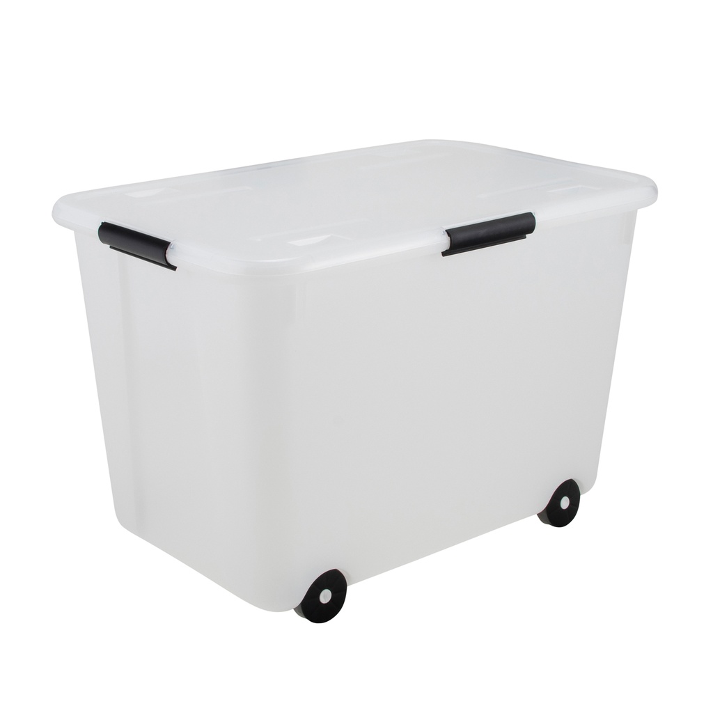 Advantus® Clear 15 Gallon Rolling Storage Box 