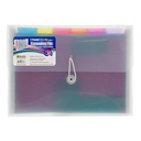 BAZIC® Rainbow 7-Pocket Letter Size Poly Expanding File