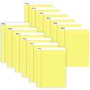 Yellow Wide Ruled Legal Pad 50 Sheets Pack of 12