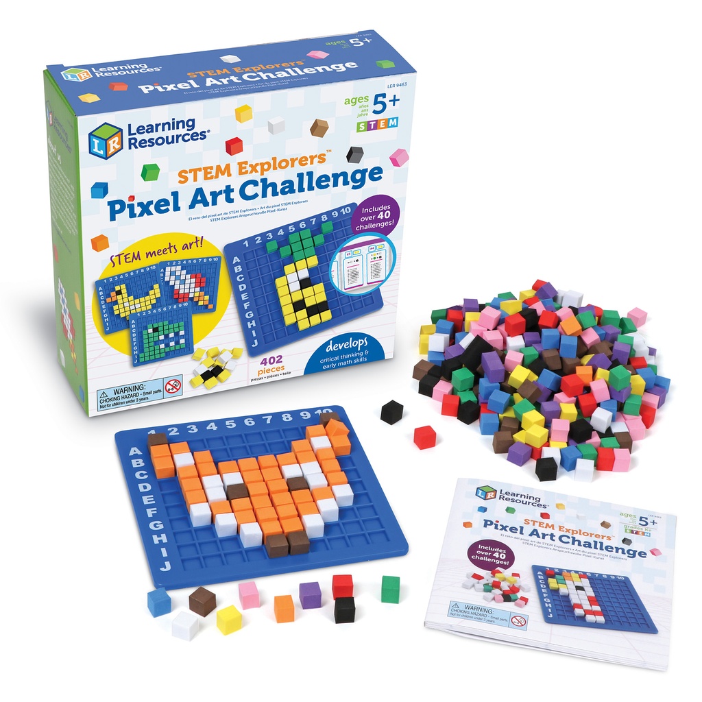 Learning Resources® STEM Explorers™ Pixel Art Challenge — STEAM Coding & Coordinates