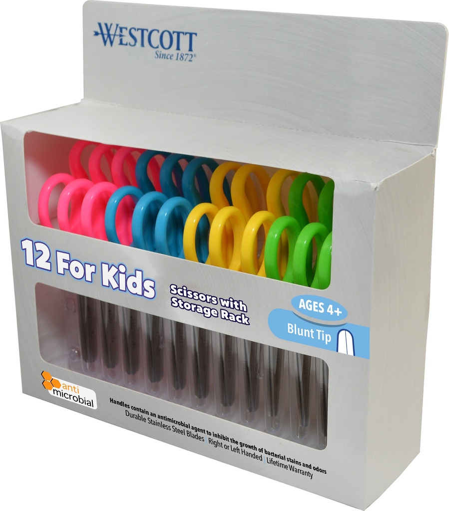 12pk Westcott Blunt Tip Scissor for Kids