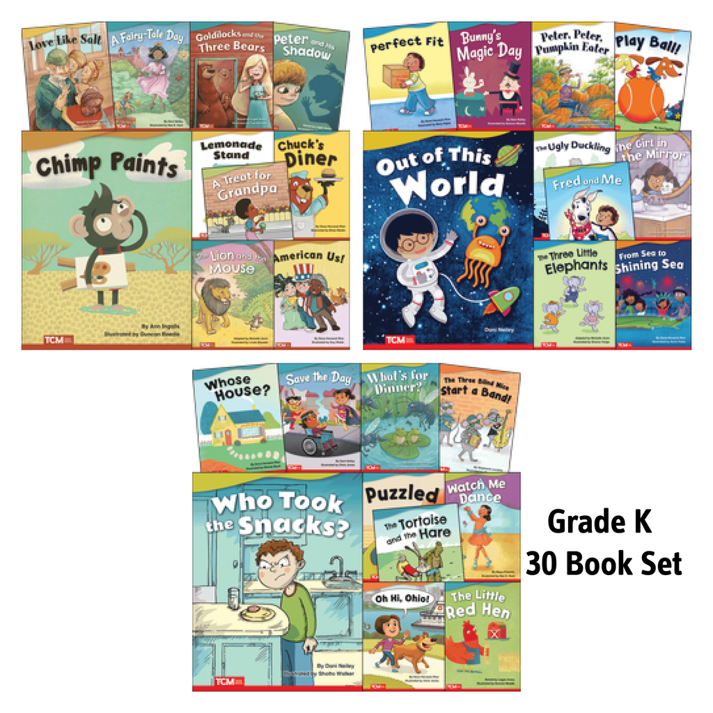 Literary Text Grade K Readers Set 1, 2 & 3 Book Set