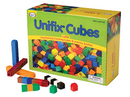 Didax® Unifix® Cubes, 1000, Assorted Colors