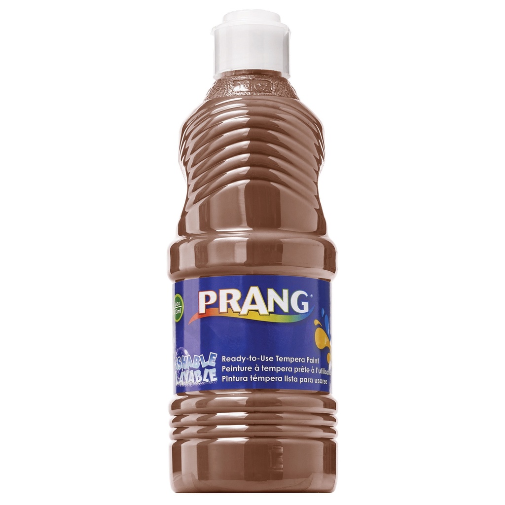 Prang® Washable Tempera Paint, Brown, 16 oz,16 fl oz, 1 Bottle 