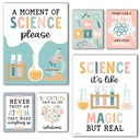 Boho Science Bulletin Board Classroom Decor Posters, Set of 6
