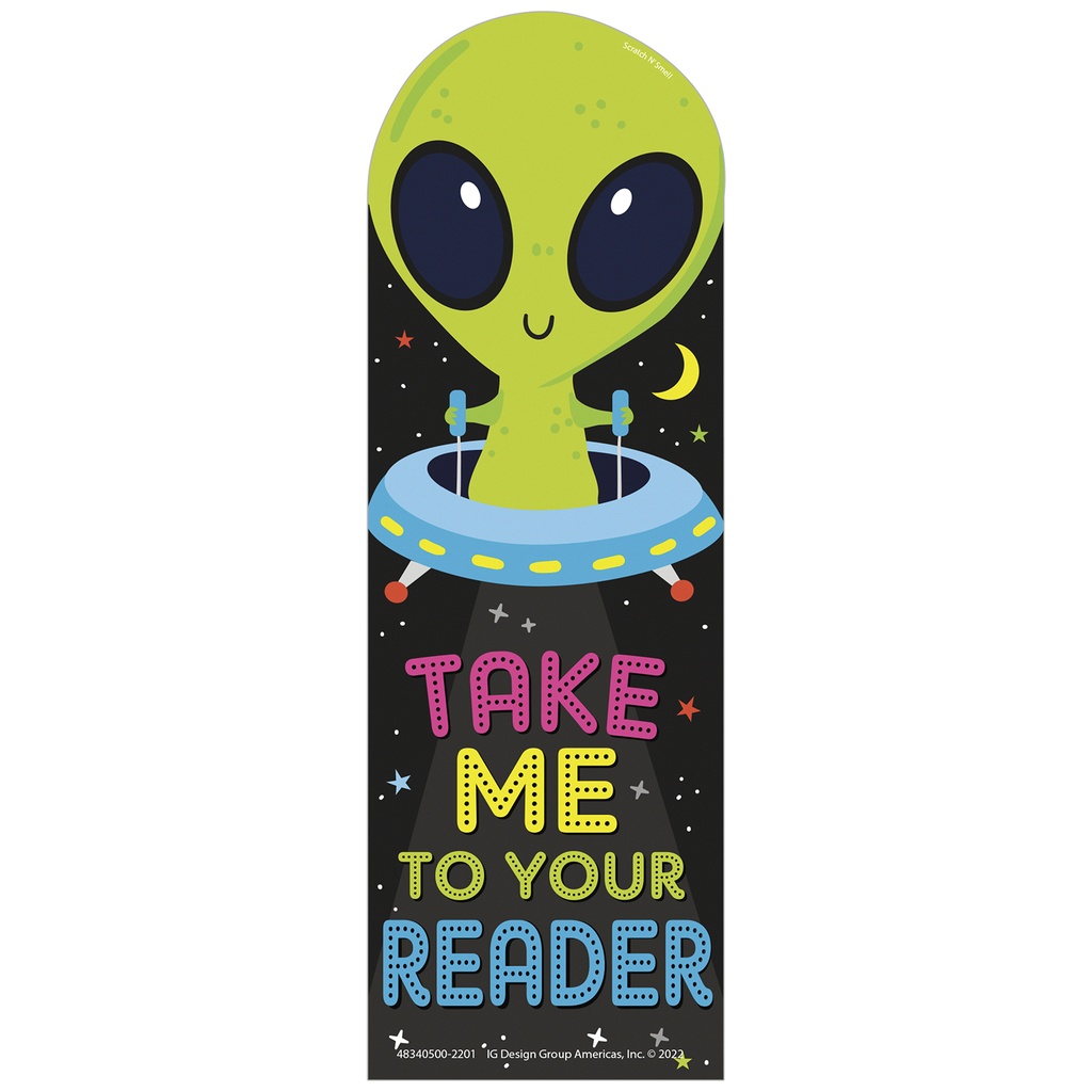 Eureka® Take Me To Your Reader Green Apple Scented Bookmarks — 24‑Pack
