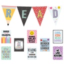 Cool for School Read Pennants Bulletin Board | 9302 TCR