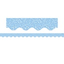 Teacher Created Resources® Composition Blue Scalloped Border Trim — 35 Feet