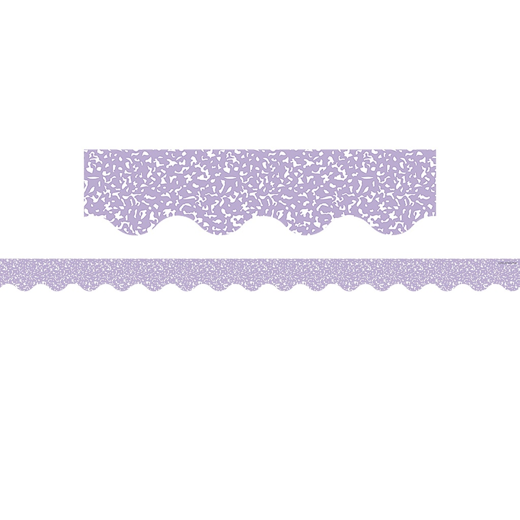 Composition Purple Scalloped Border Trim