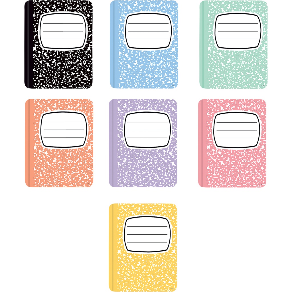 Teacher Created Resources® Cool for School Composition Books Accents — Pack of 30