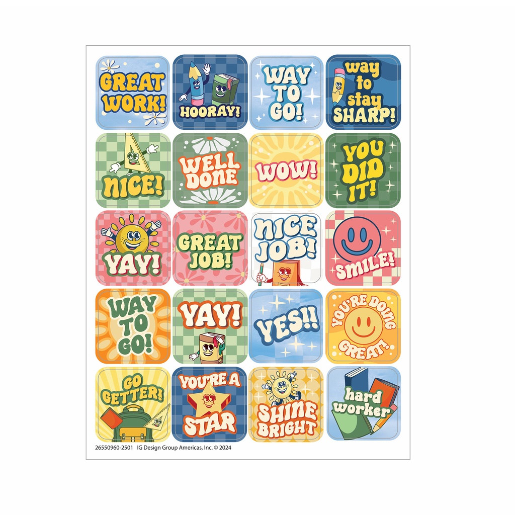 Eureka® S'Cool Era Theme Stickers — Quick, motivating rewards