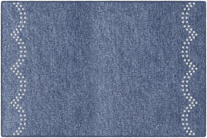 SchoolGirl Style  Denim Rectangle Area Rug