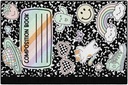 SchoolGirl Style  Composition Book with Stickers  Rectangle Area Rug