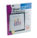 Charles Leonard® Clear Sheet Protectors — Letter Size, Top‑Loading, 100/Box