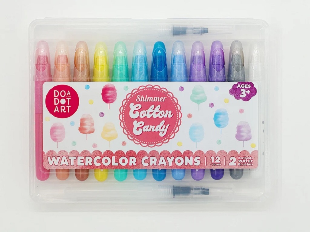 Cotton Candy Shimmer Watercolor Crayons
