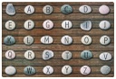 Alphabet Stones Rectangle Seating Rug