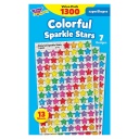 TREND® Colorful Sparkle Stars superShapes Stickers Value Pack — Reward & Motivation Stickers