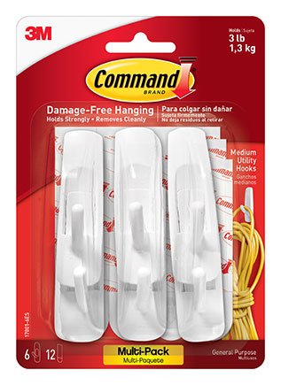 6ct Command Adhesives Mounting Hooks Pack