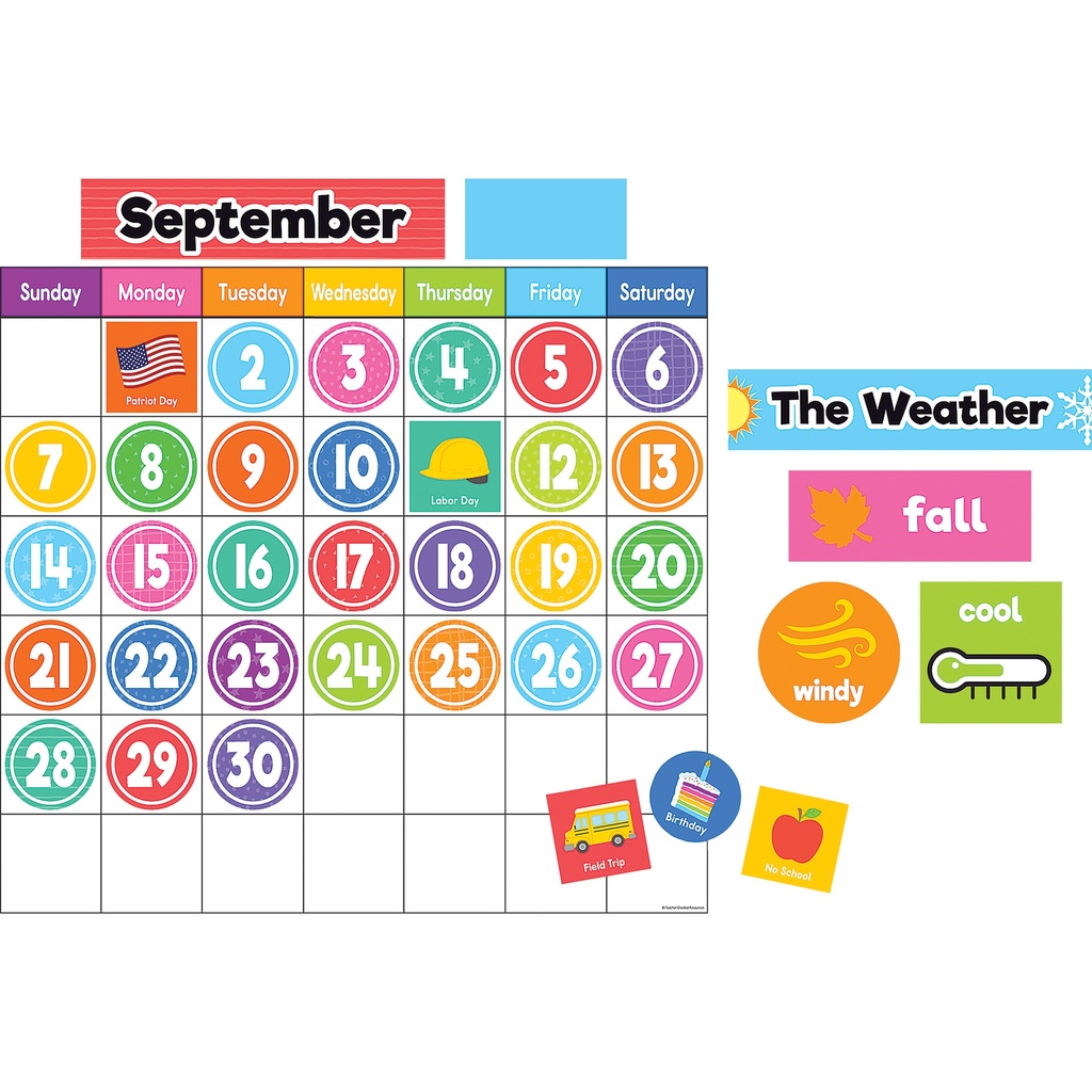 Colorful Magnetic Calendar Set