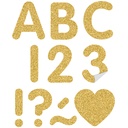 Gold Glitz 2" Self-Adhesive Letters Uppercase, 276 Pieces