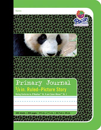 Primary Journal, Picture Story, 9‑3/4" × 7‑1/2", 100 Sheets, 5/8" Rule