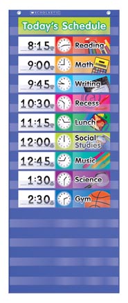 Daily Schedule Pocket Chart Kit