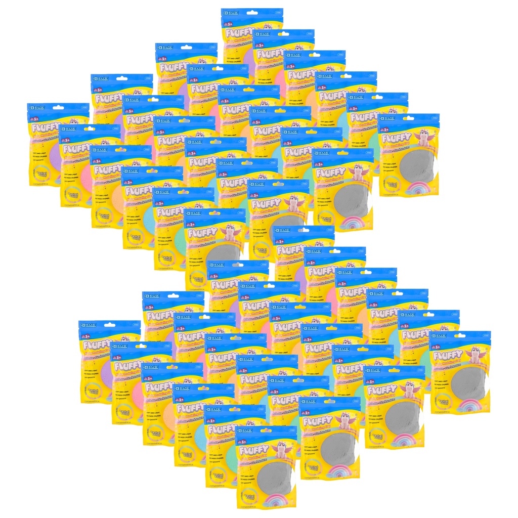 2 oz. Pastel Colors Air Dry Modeling Clay 48 Packs
