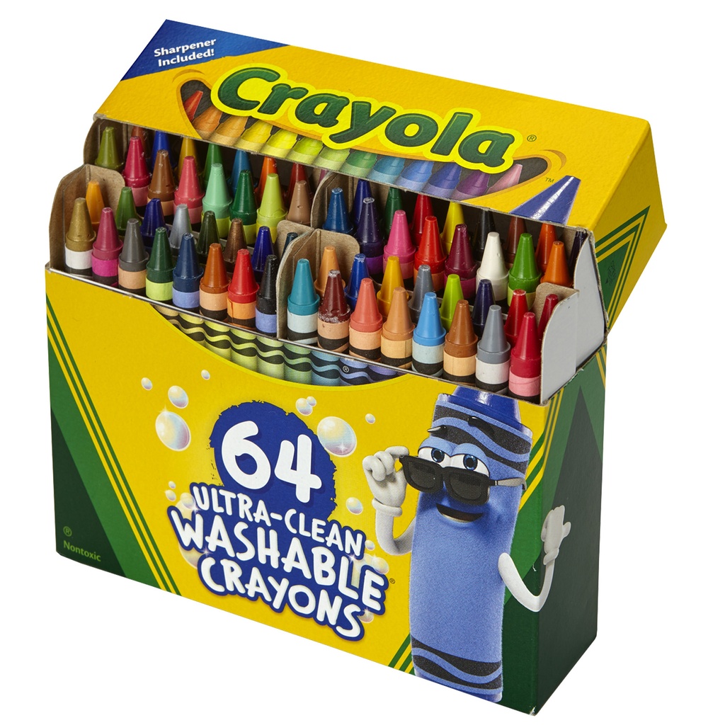 Regular Ultra-Clean Washable Crayons Pack of 64