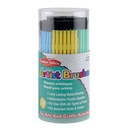 Assorted Colors Plastic Artist Brushes 144 Tub