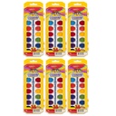 Washable Watercolors with Brush 6 Sets of 16 Colors