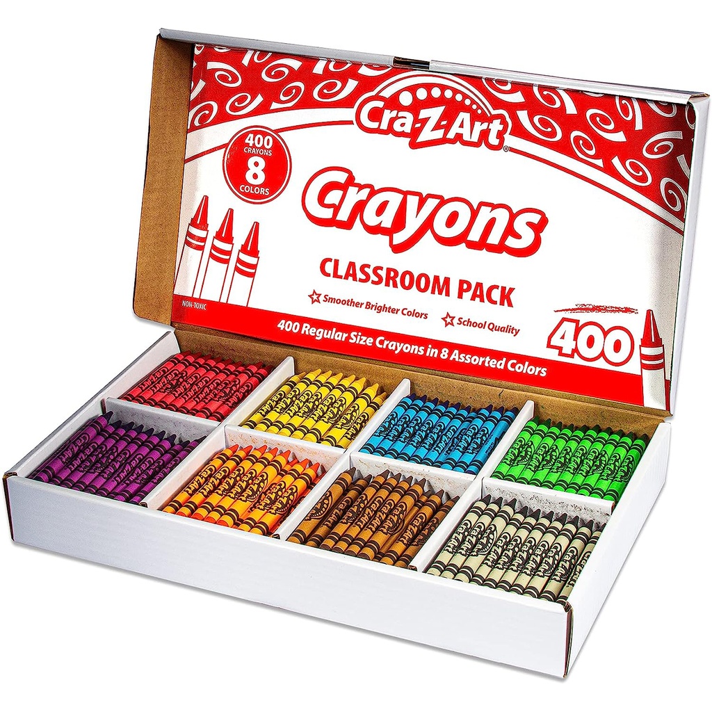Crayon Class Pack 400ct in 8 colors