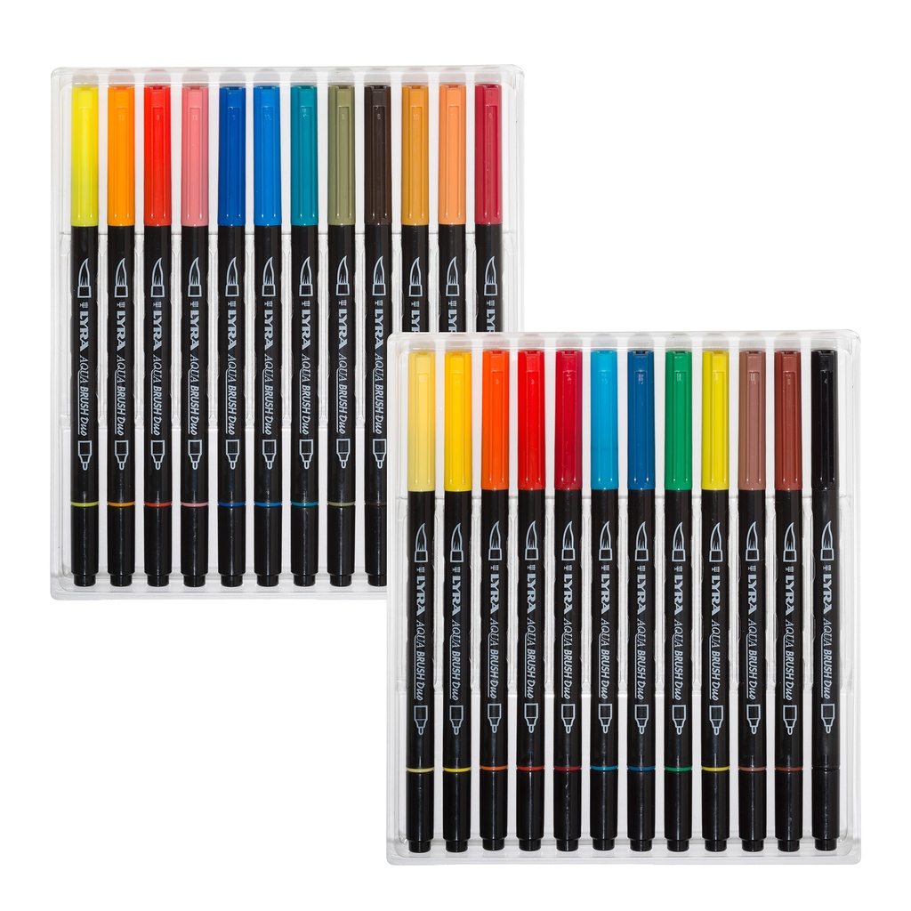 Aqua Brush Duo Art Markers 24 Colors