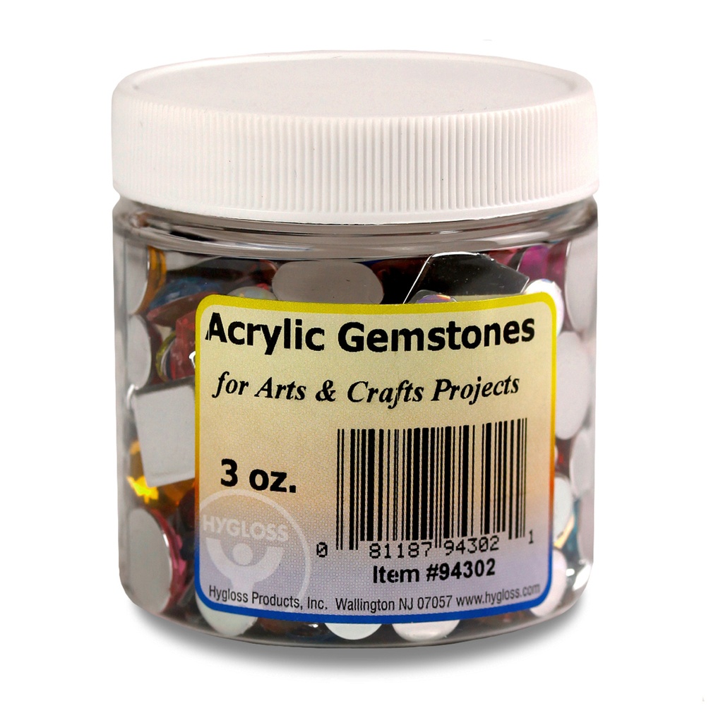 Multicolor Acrylic Gemstones 3 oz.