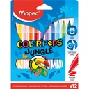 Color'Peps Jungle Fine Tip Ultrawashable Markers Pack of 12