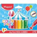 Color'Peps My First Jumbo Triangular Wax Crayons Pack of 12