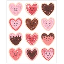 Frosted Heart Cookies Stickers